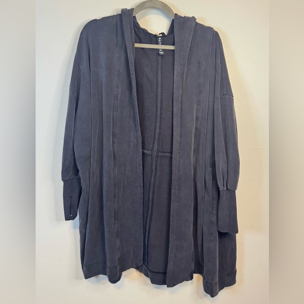 Athleta Oversized Hooded Wrap Cardigan
